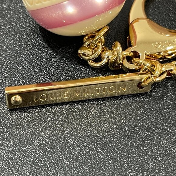 Louis Vuitton Fleur Ball Bag Charm/Key Chain Pink Gold (JB1242) - Picture 2 of 5